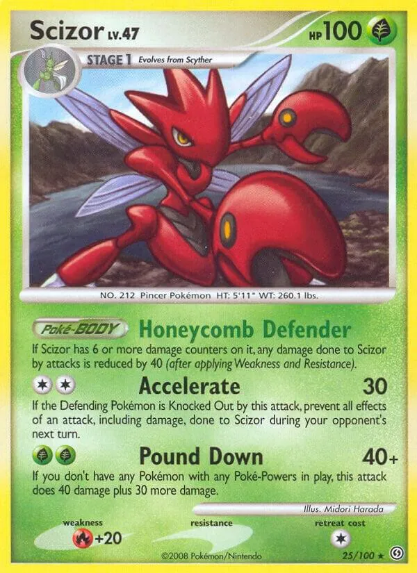 Diamond & Pearl—Stormfront 英語版 Scizor 25 カード表面