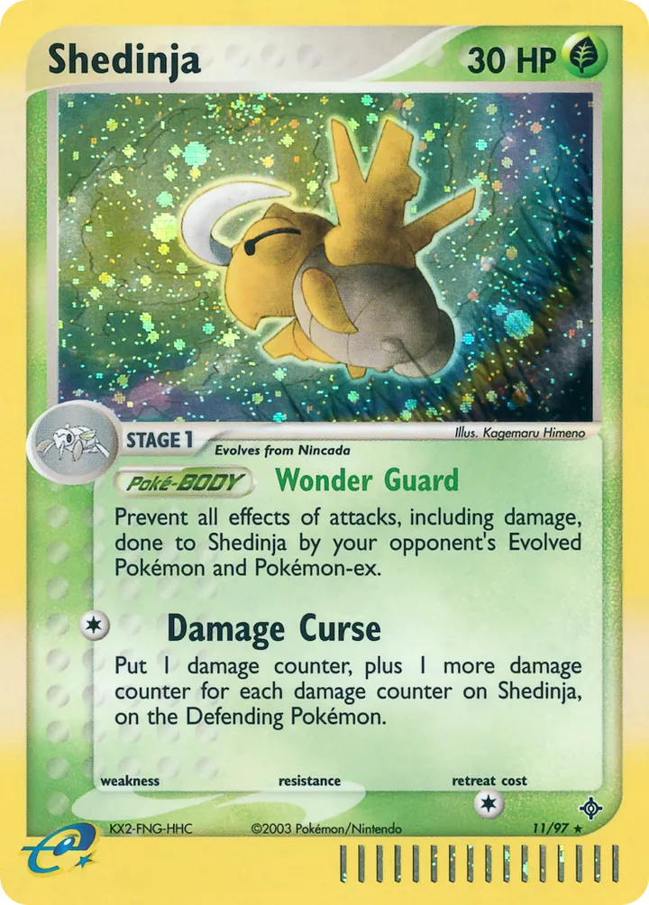 EX Dragon 英語版 Shedinja 11 カード表面