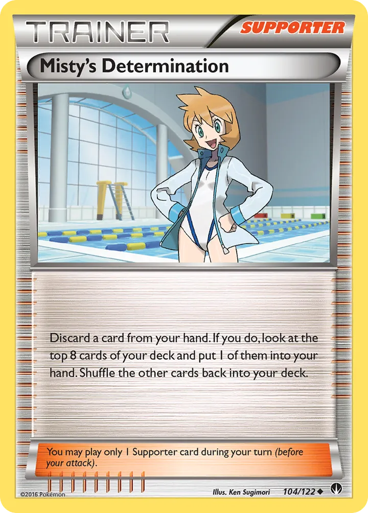 Front of Misty's Determination 104, XY—BREAKpoint English