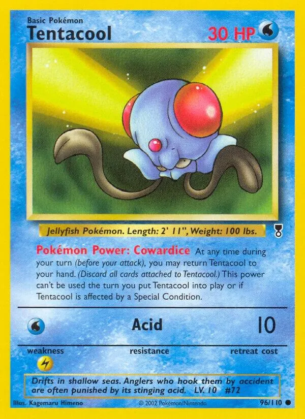 Legendary Collection 영어판 Tentacool 96 카드 앞면