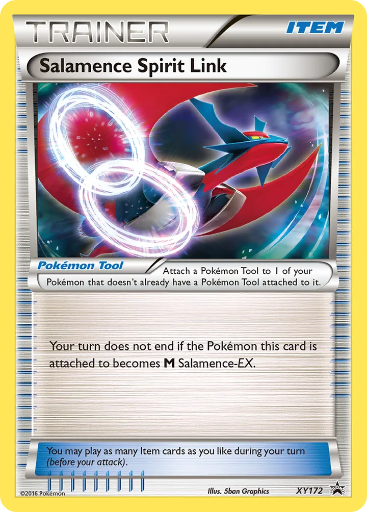 XY Black Star Promos 영어판 Salamence Spirit Link XY172 카드 앞면