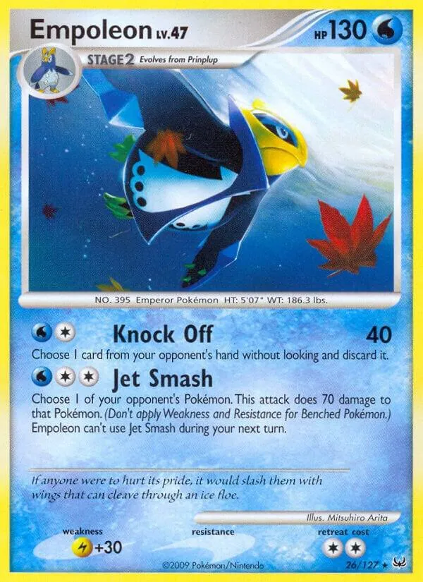 Platinum 英語版 Empoleon 26 カード表面