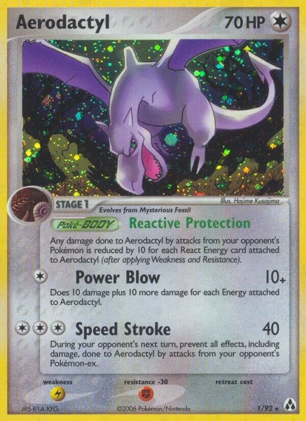 Front of Aerodactyl 1, EX Legend Maker English
