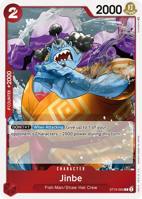 The Three Captains 영어판 Jinbe ST10-005 카드 앞면