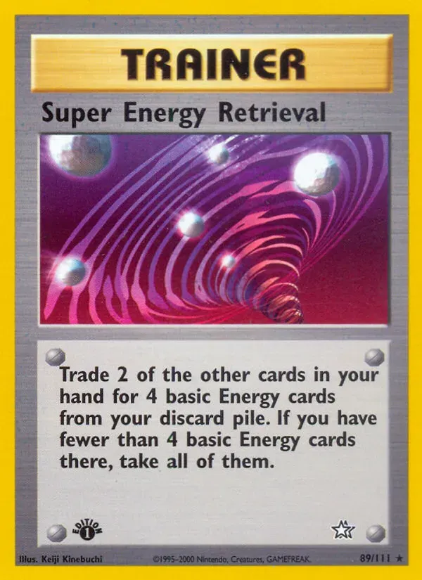 Neo Genesis 英語版 Super Energy Retrieval 89 カード表面