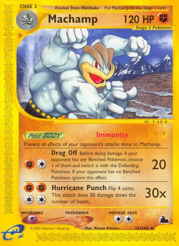 Skyridge 영어판 Machamp 16 카드 앞면