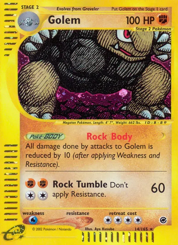 Expedition Base Set 英語版 Golem 14 カード表面