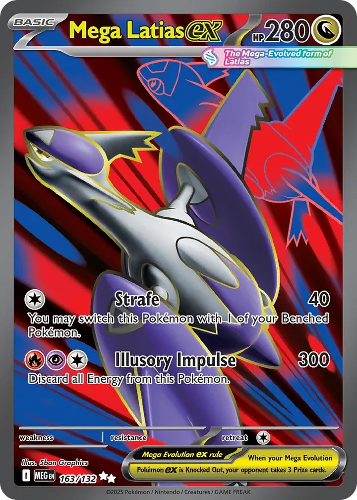Mega Evolution 英語版 Mega Latias ex 163 カード表面