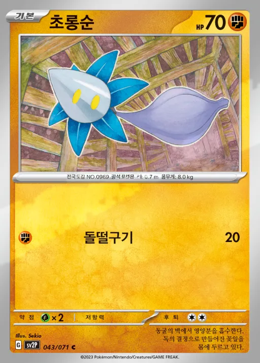 Front of 초롱순 43, 스노해저드 Korean