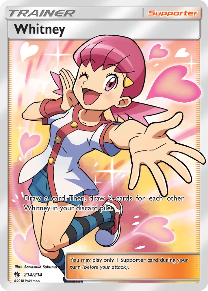Sun & Moon—Lost Thunder 英語版 Whitney 214 カード表面