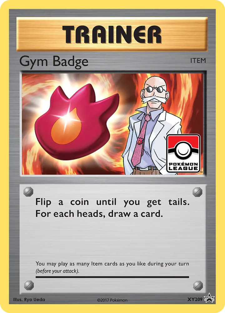 XY Black Star Promos 영어판 Gym Badge XY209 카드 앞면
