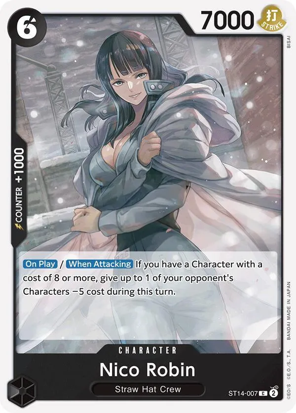 3D2Y 영어판 Nico Robin ST14-007 카드 앞면