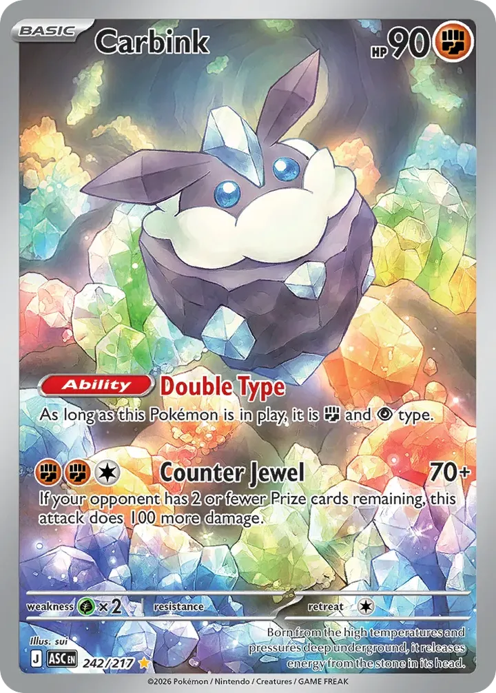 Mega Evolution—Ascended Heroes 英語版 Carbink 242 カード表面