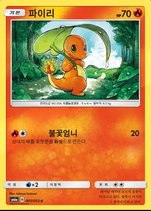 Front of 파이리 1, 드래곤스톰 Korean