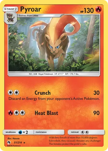 Pyroar 51 $1.22