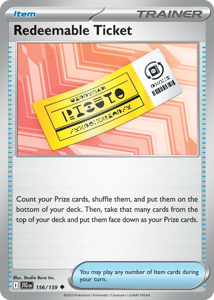 Scarlet & Violet—Journey Together 영어판 Redeemable Ticket 156 카드 앞면
