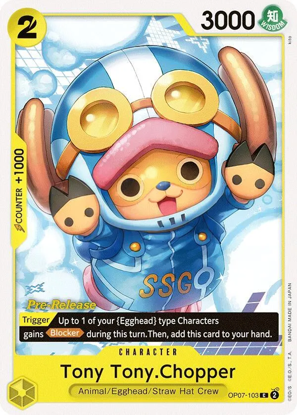 500 Years in the Future 영어판 Tony Tony.Chopper OP07-103 · 세트 출시 행사 카드 앞면