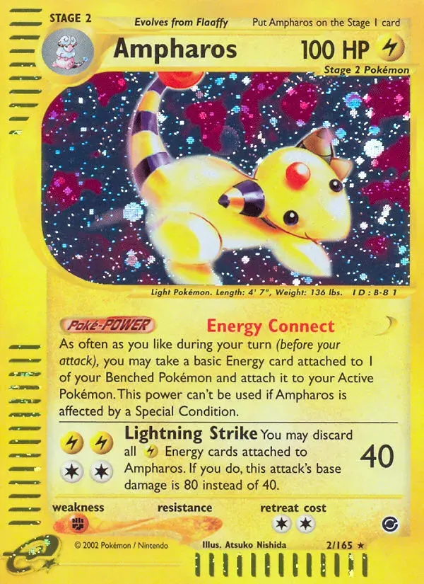 Expedition Base Set 英語版 Ampharos 2 カード表面