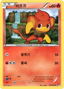 블랙 컬렉션 韓国語版 바오프 11 カード表面