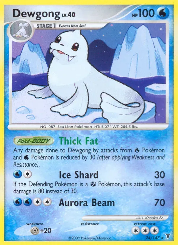 Front of Dewgong 24, Platinum—Supreme Victors English