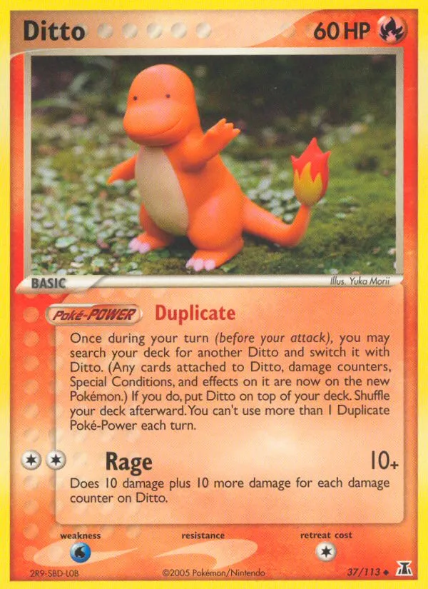 EX Delta Species 영어판 Ditto 37 카드 앞면