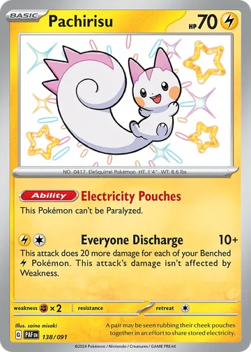 Pachirisu 138 $9.58