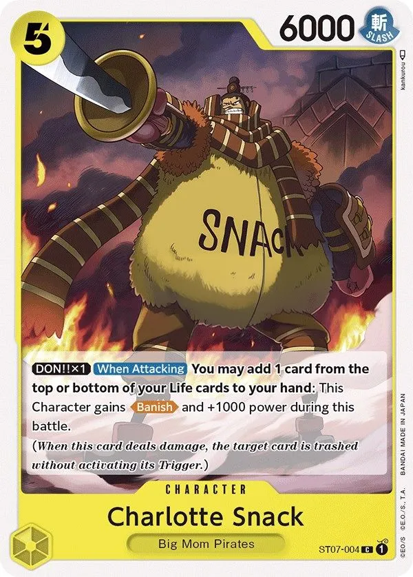 Big Mom Pirates 영어판 Charlotte Snack ST07-004 카드 앞면