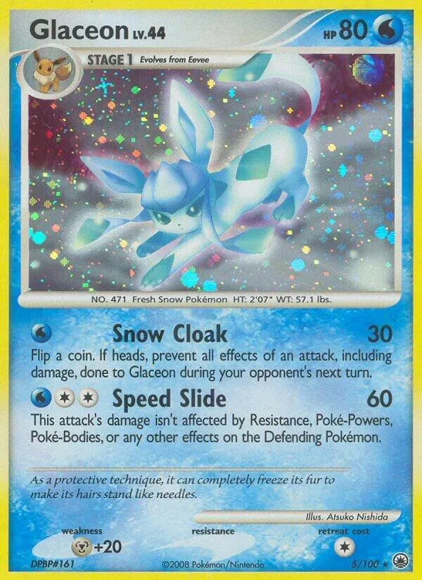 Diamond & Pearl—Majestic Dawn 英語版 Glaceon 5 カード表面