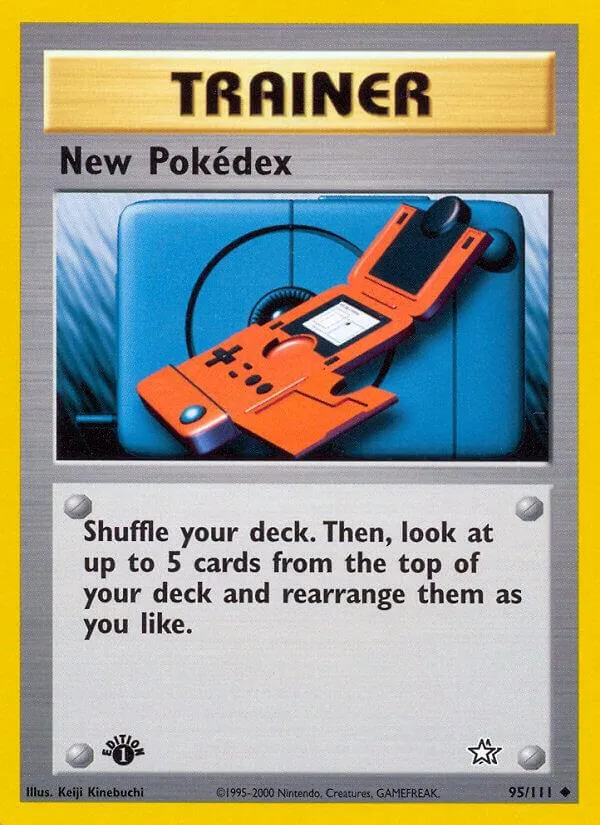 Neo Genesis 영어판 New Pokédex 95 카드 앞면
