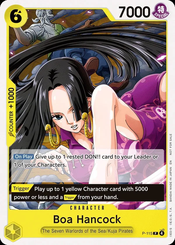 Promotion Cards 영어판 Boa Hancock P-115 카드 앞면