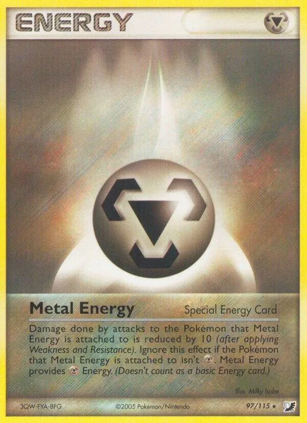 EX Unseen Forces 영어판 Metal Energy 97 카드 앞면
