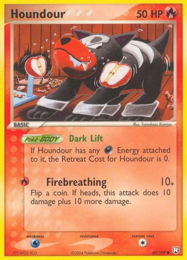 EX Team Rocket Returns 英語版 Houndour 60 カード表面