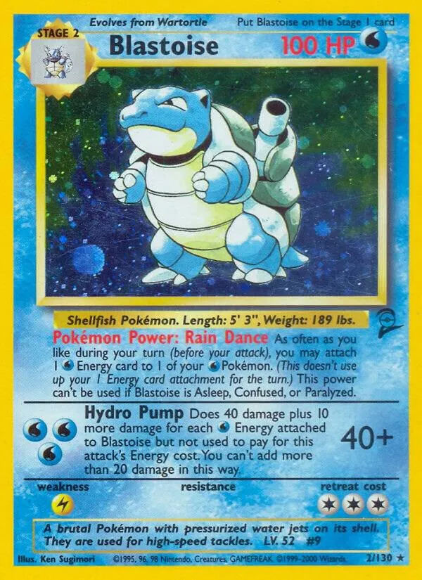 Base Set 2 英語版 Blastoise 2 カード表面