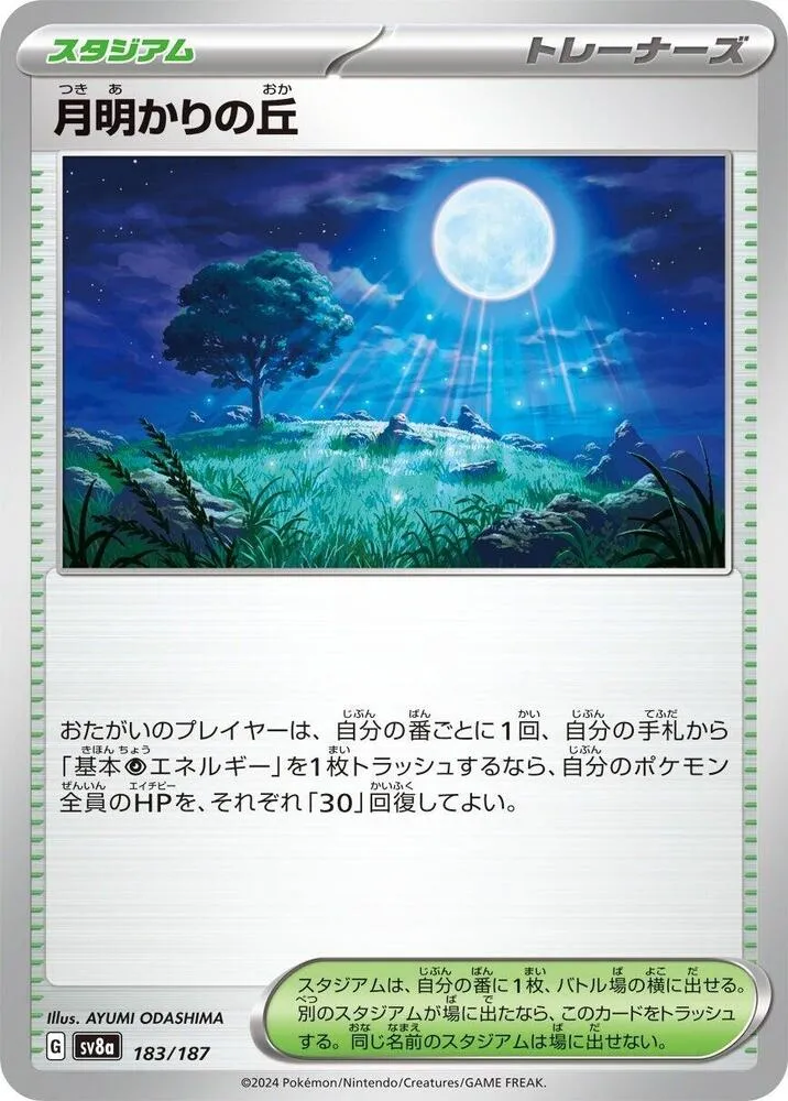 Front of Moonlit Hill 183, テラスタルフェスex Japanese