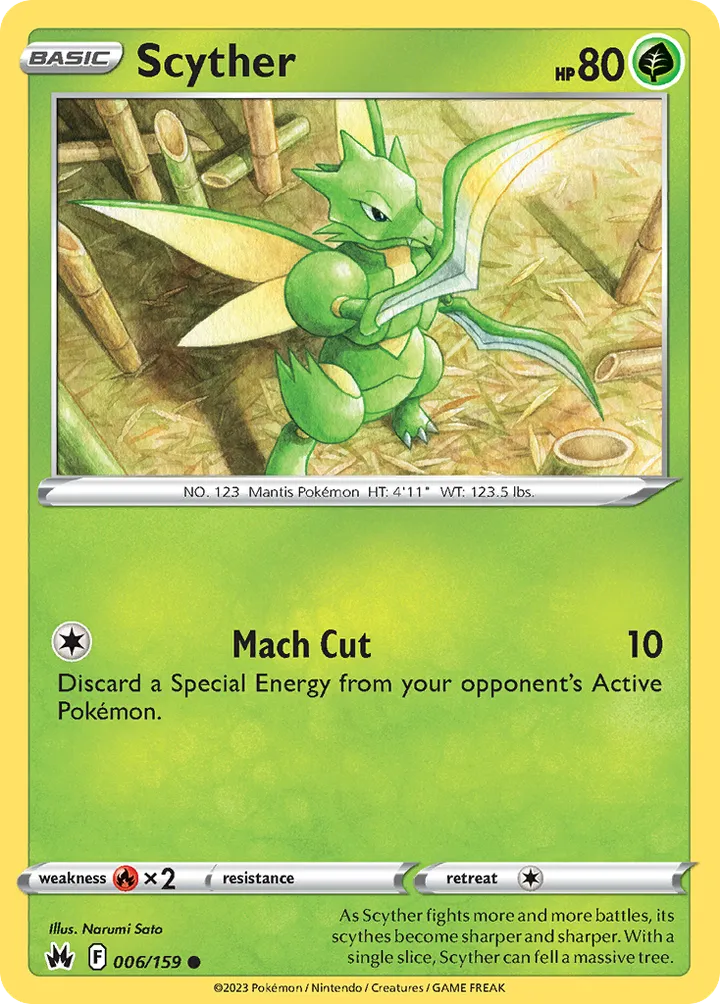 Crown Zenith 英語版 Scyther 6 カード表面