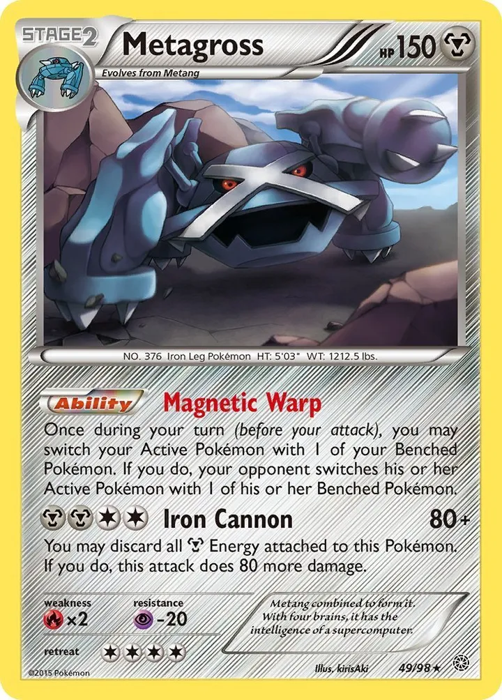 XY—Ancient Origins 英語版 Metagross 49 カード表面