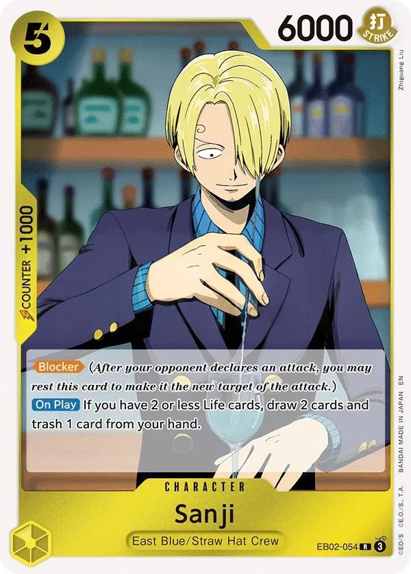 Anime 25th Collection 英語版 Sanji EB02-054 カード表面