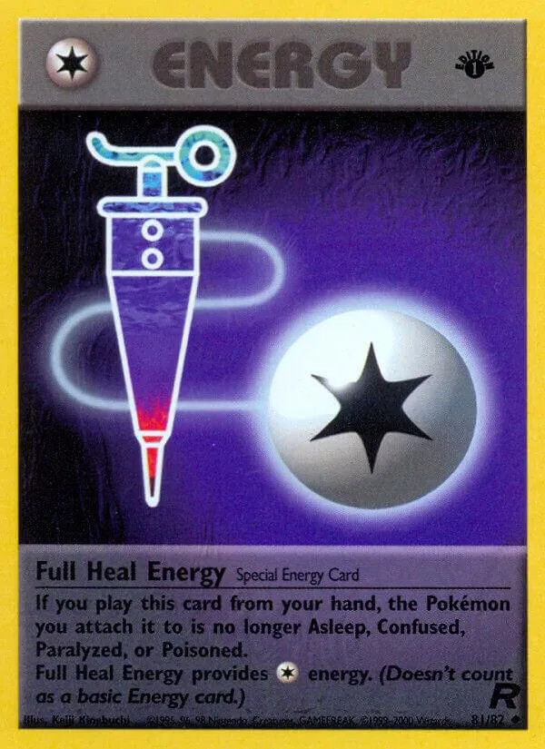 Team Rocket 英語版 Full Heal Energy 81 カード表面
