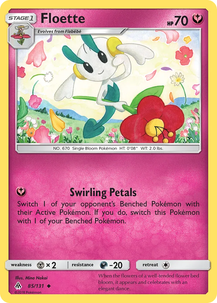 Sun & Moon—Forbidden Light 영어판 Floette 85 카드 앞면