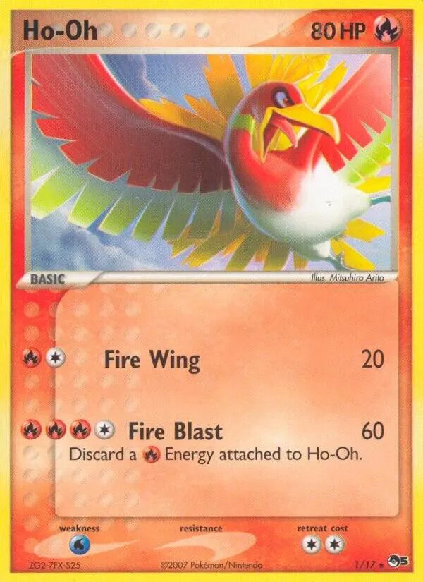 POP Series 5 英語版 Ho-Oh 1 カード表面