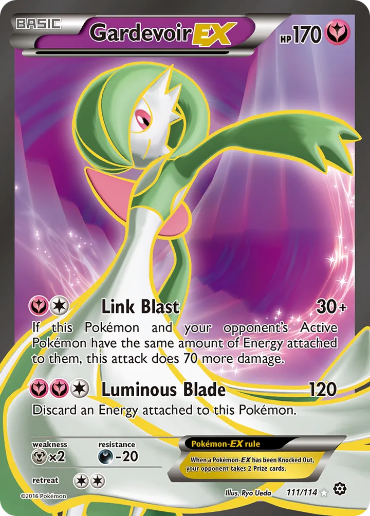 XY—Steam Siege 英語版 Gardevoir-EX 111 カード表面