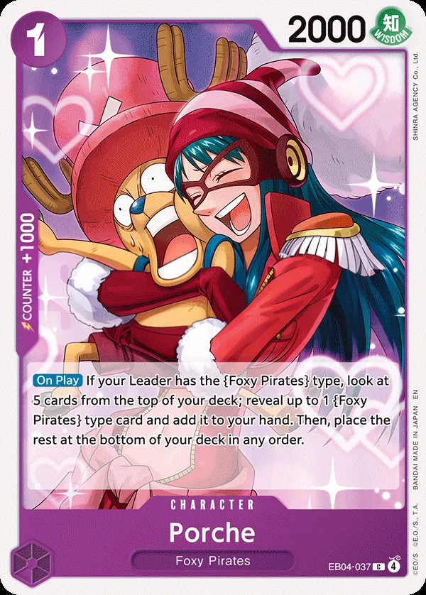 Egghead Crisis 영어판 Porche EB04-037 카드 앞면