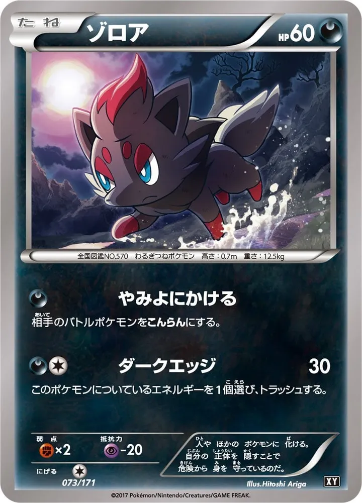 Front of Zorua 73, THE BEST OF XY Japanese