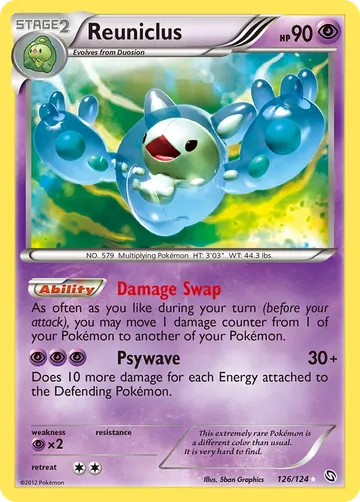 Reuniclus 126 $132.50