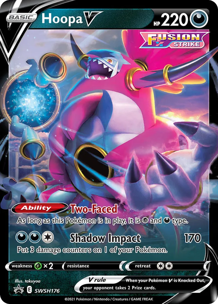 SWSH Black Star Promos 英語版 Hoopa V SWSH176 カード表面