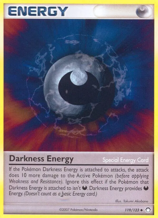 Diamond & Pearl—Mysterious Treasures 영어판 Darkness Energy 119 카드 앞면