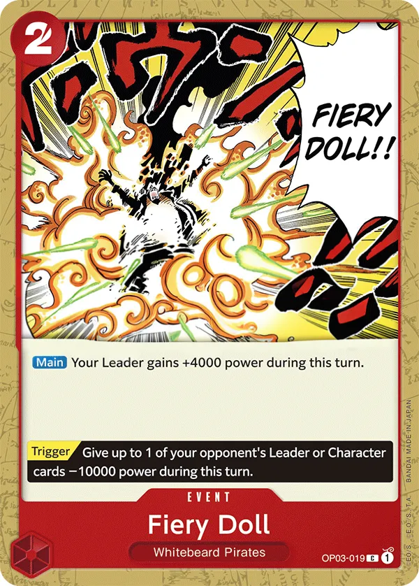 Pillars of Strength 영어판 Fiery Doll OP03-019 카드 앞면