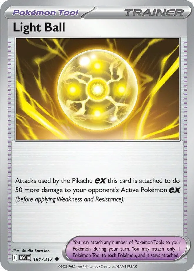 Mega Evolution—Ascended Heroes 英語版 Light Ball 191 カード表面