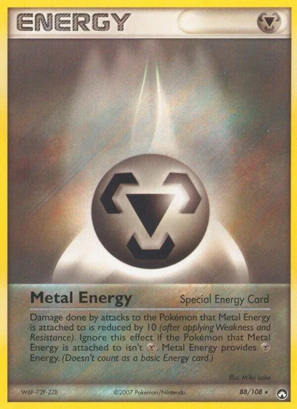 EX Power Keepers 영어판 Metal Energy 88 카드 앞면