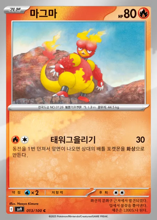 Front of 마그마 13, 배틀파트너즈 Korean